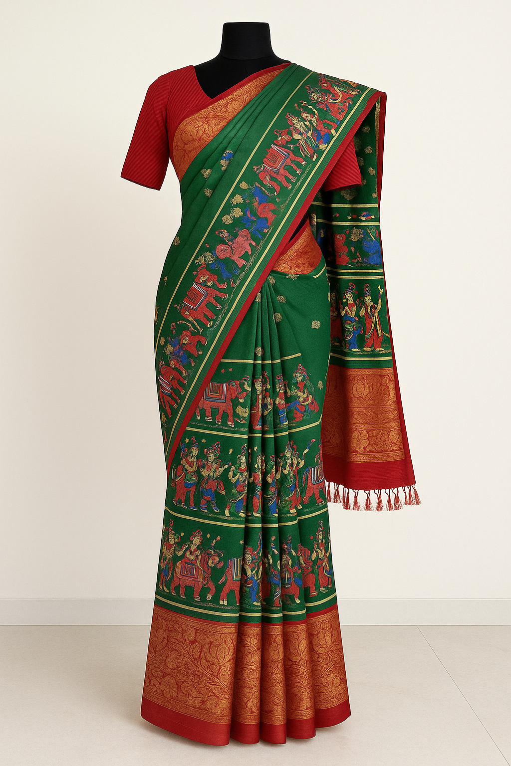 Kalamkari green