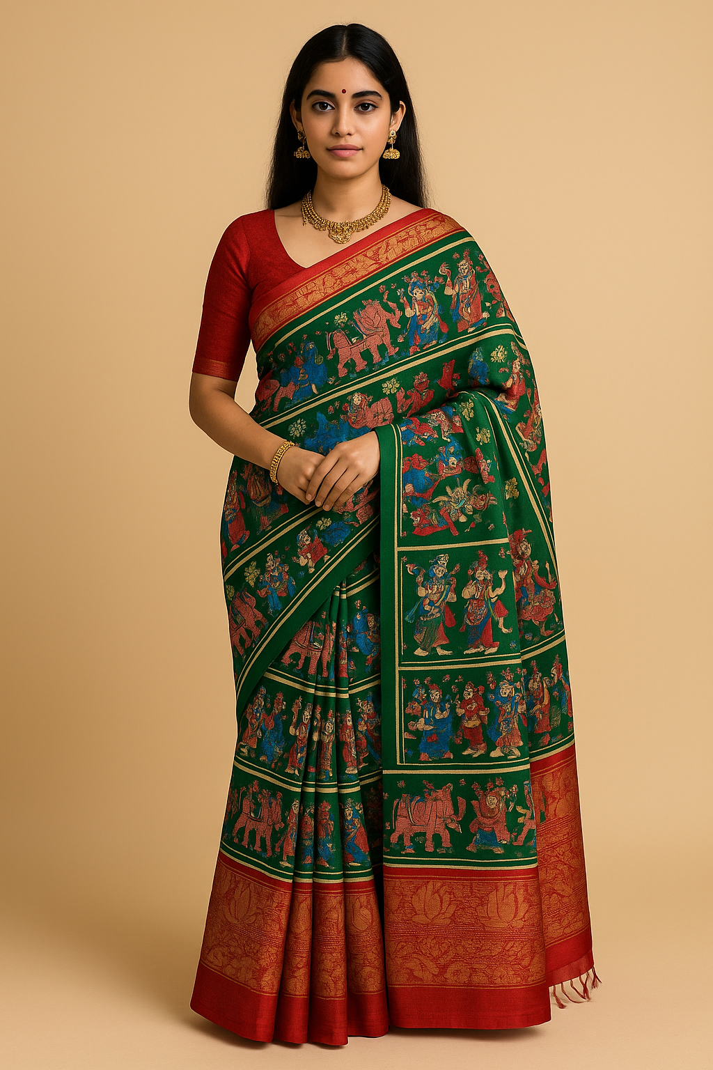 Kalamkari green