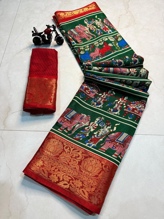 Kalamkari green